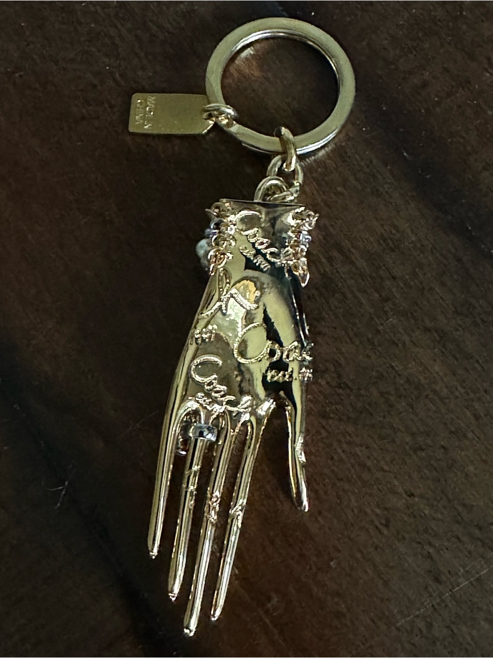 RARE Coach Elongated Hand Keychain Bag Charm - Picture 5 of 10